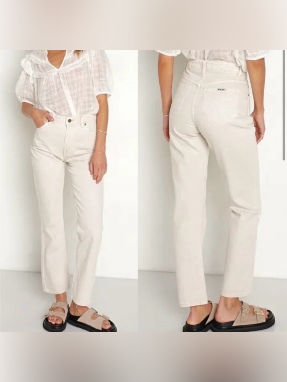 ROLLA’S Original High Rise Straight Leg Women’s Jeans In Salt Color Sz.29-AS IS-